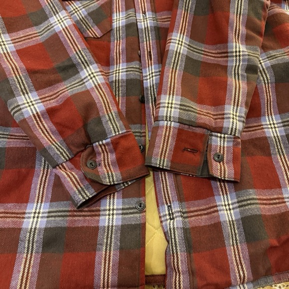 Vintage Frostproof USA Quilt Lined Flannel Shirt Jacket Tall Man Red Plaid - Picture 9 of 9
